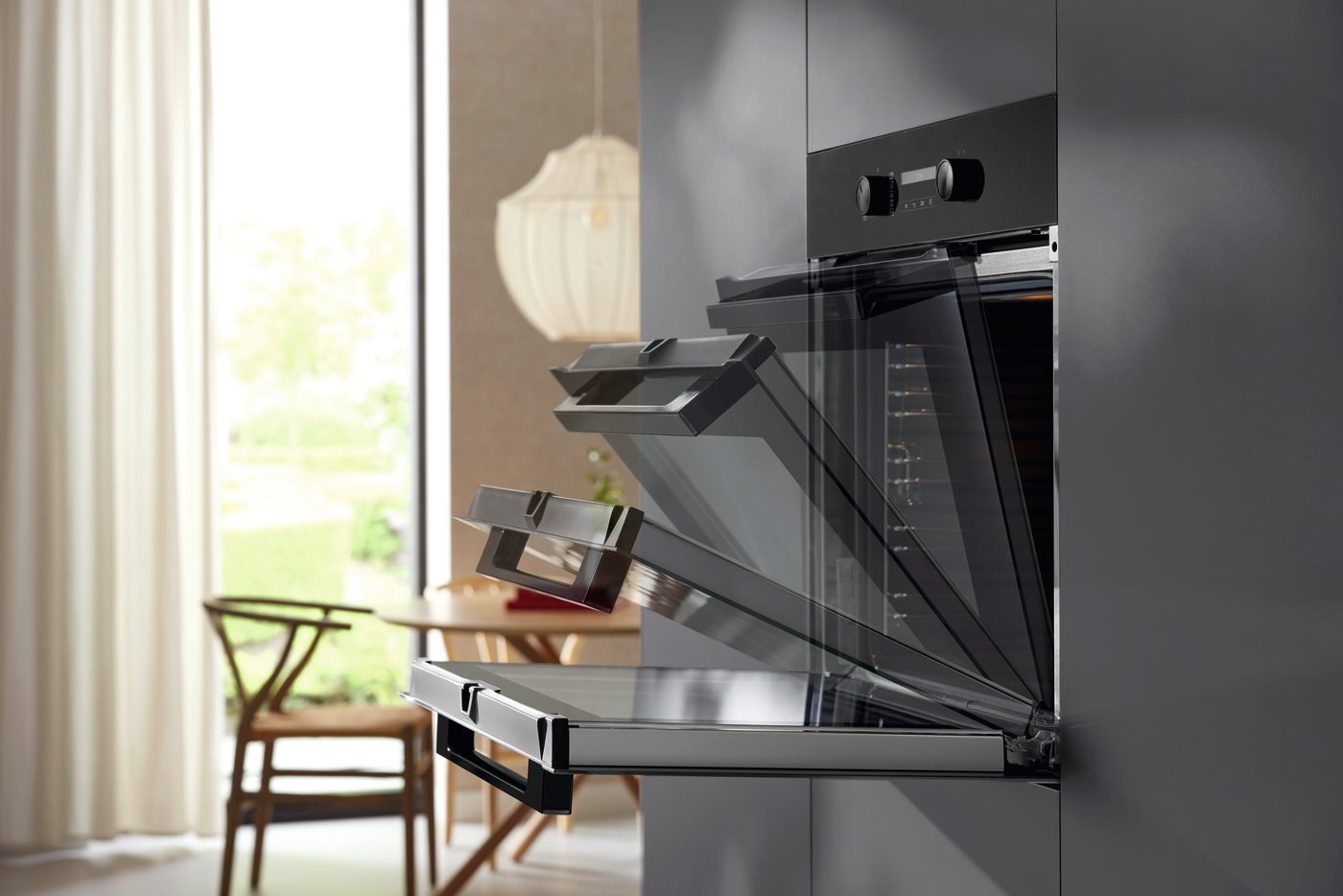 Духова шафа H 2861 B чорний обсидіан