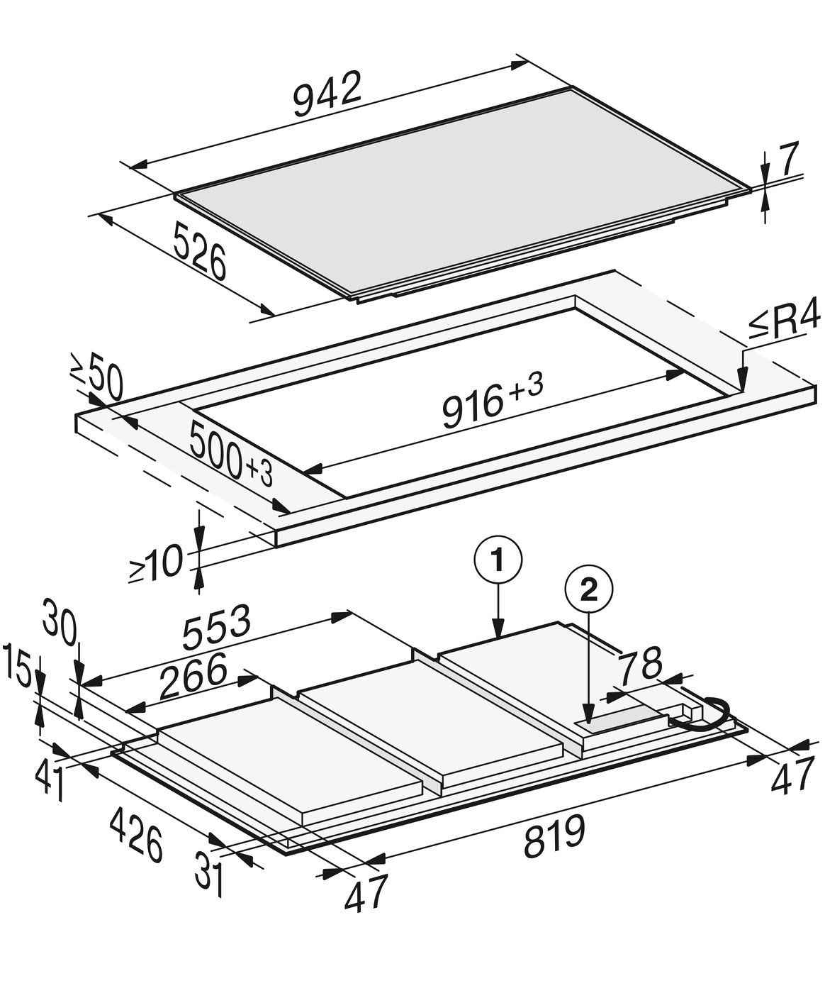Варильна поверхня KM 7697 FR