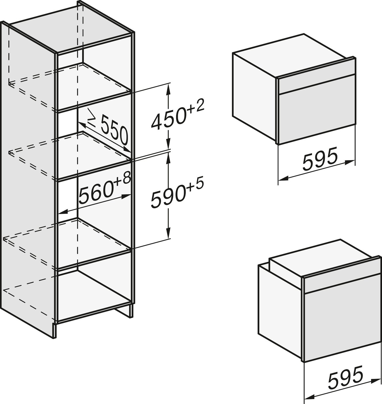 Духова шафа H 7260 BP чорний обсидіан