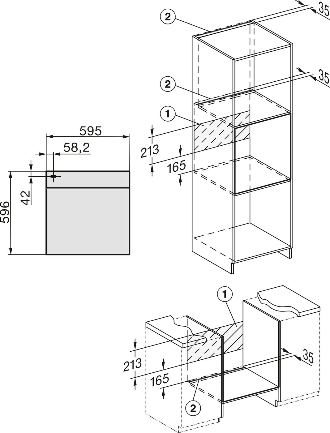 Духова шафа H 7860 BPX чорний обсидіан матовий