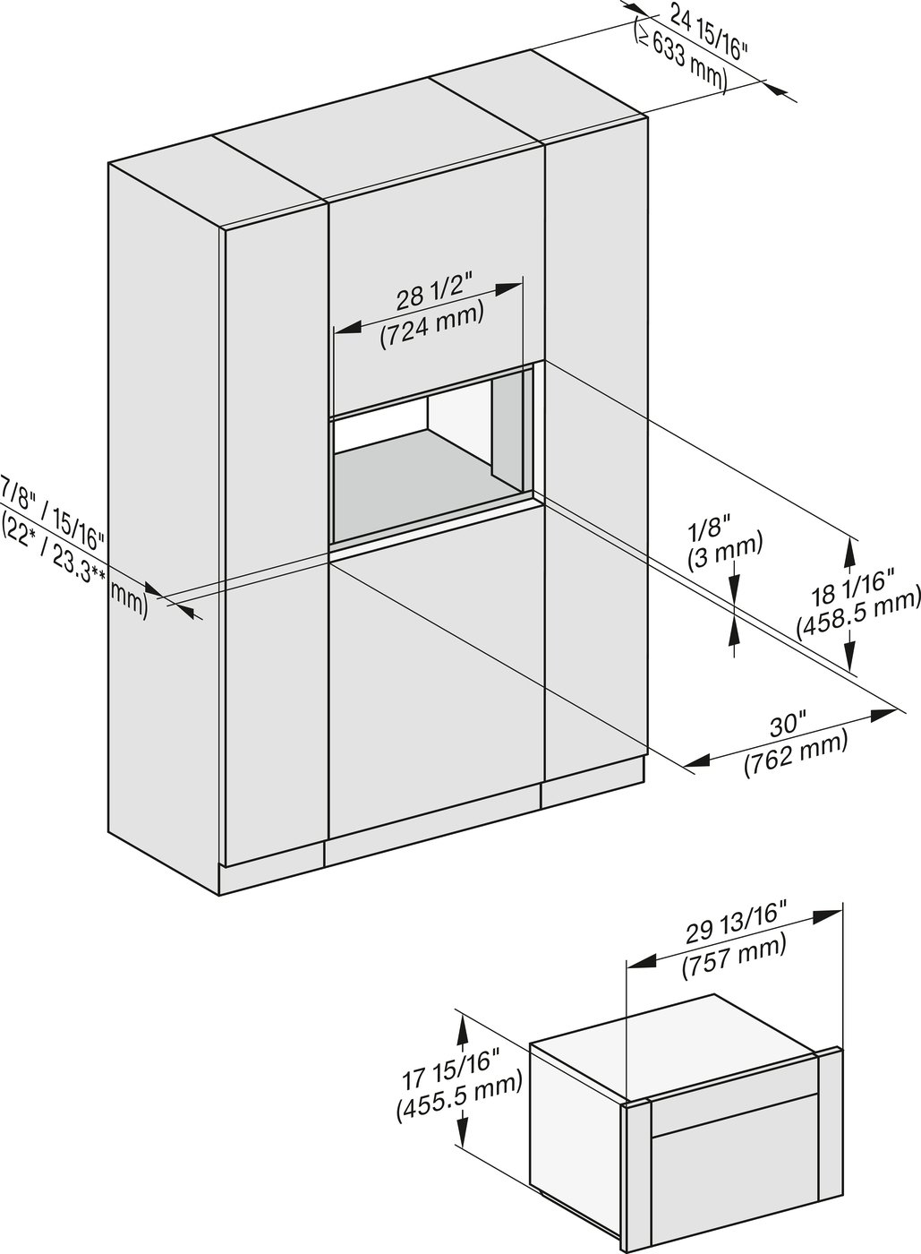 Парова шафа DGC 7440 HCX Pro чорний обсидіан матовий