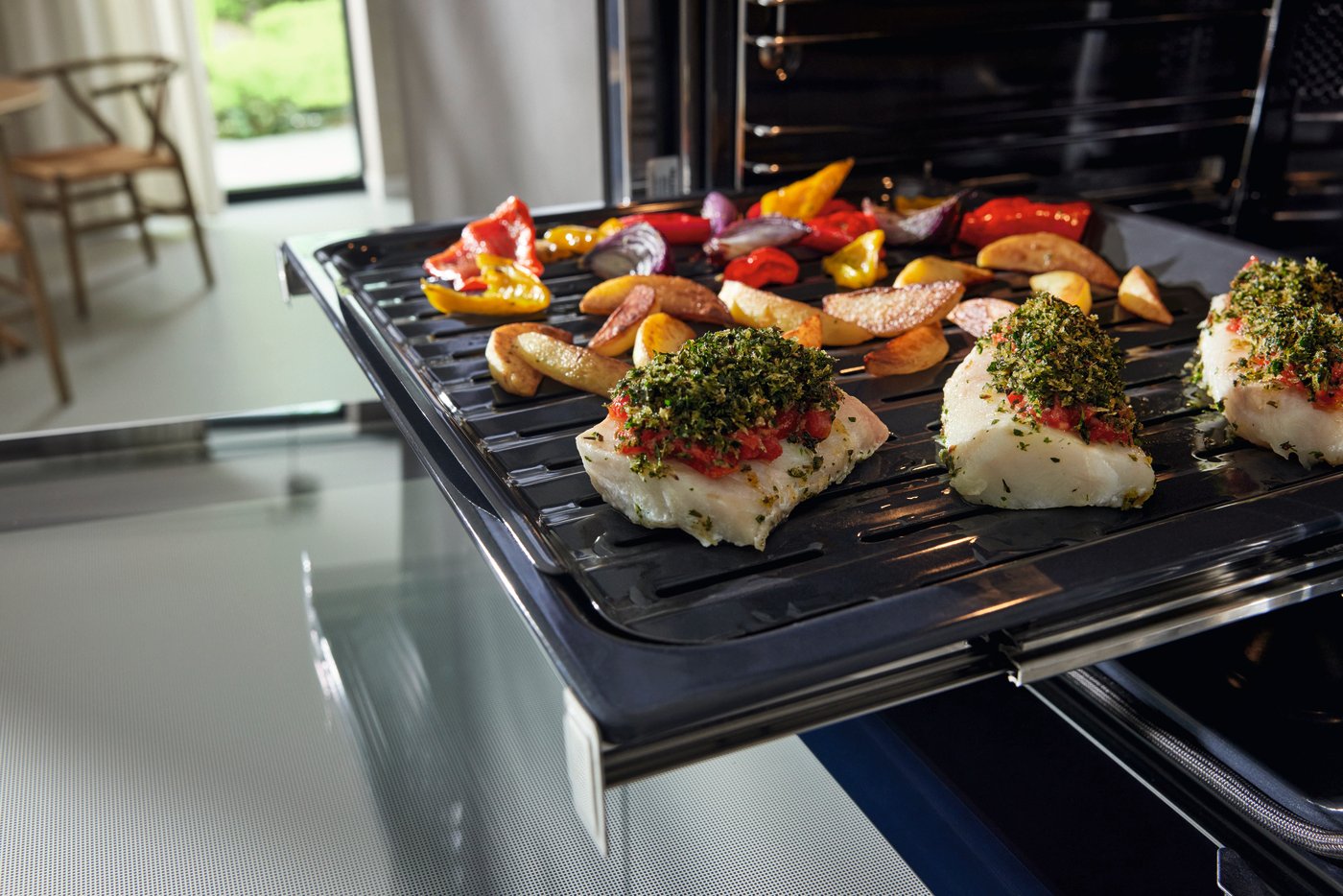 Духова шафа H 2861-1BP чорний обсидіан 125 Edition