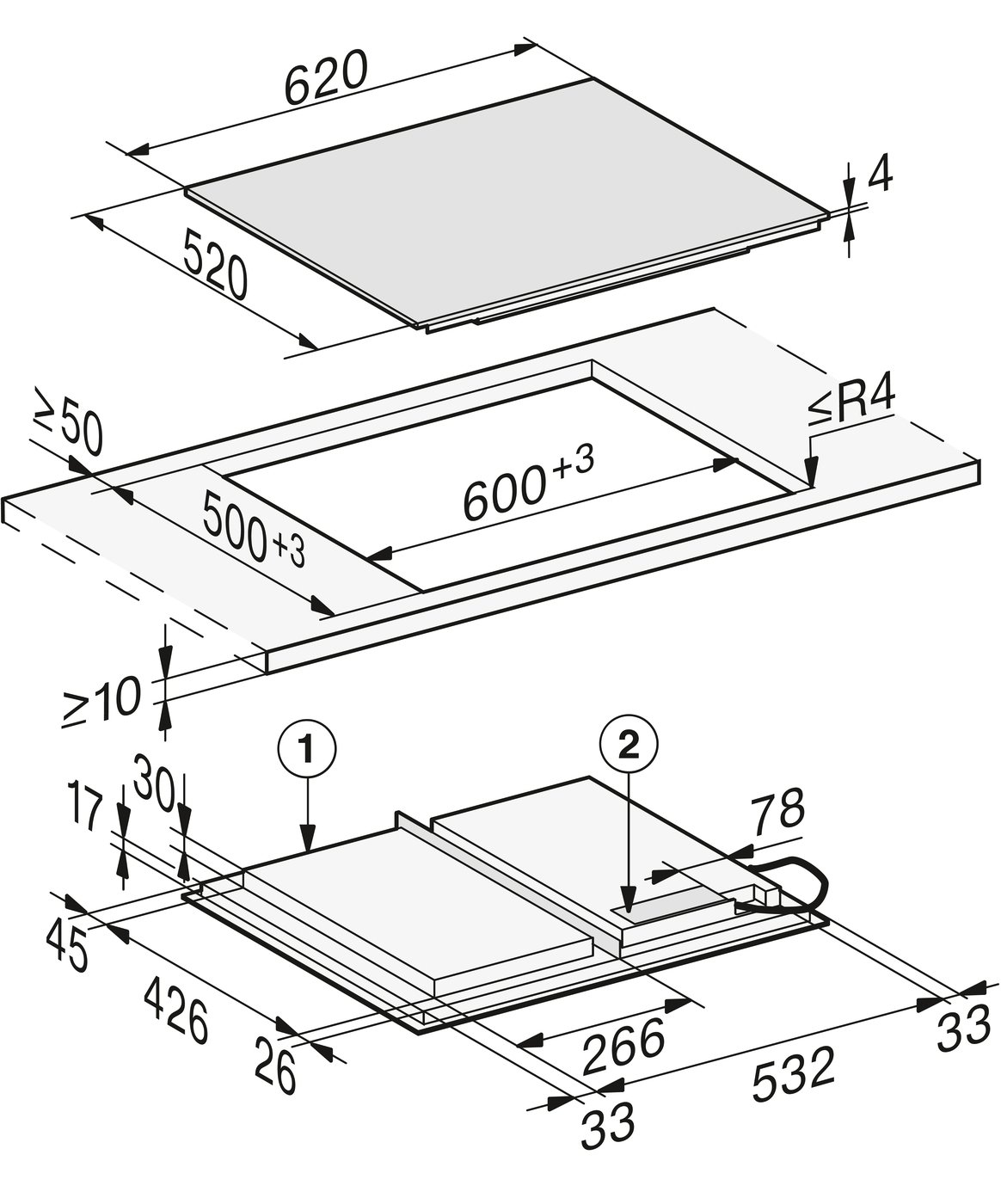 Варильна поверхня KM 7867-1 FL Diamond