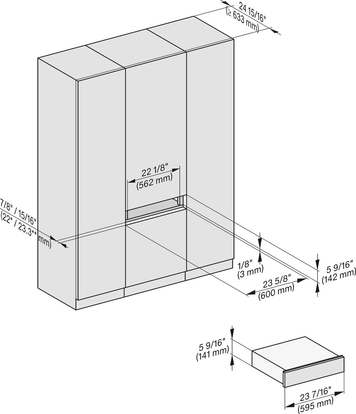 Підігрівач посуду ESW 7010 OBSW
