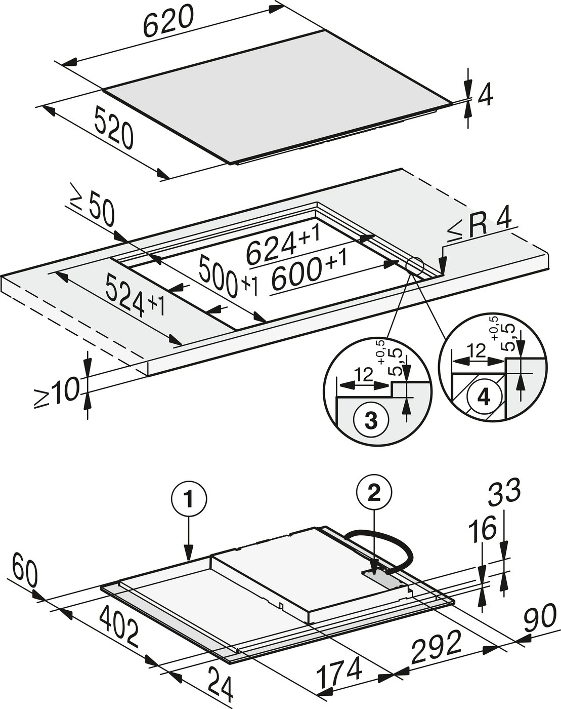 Варильна поверхня KM 7363 FL