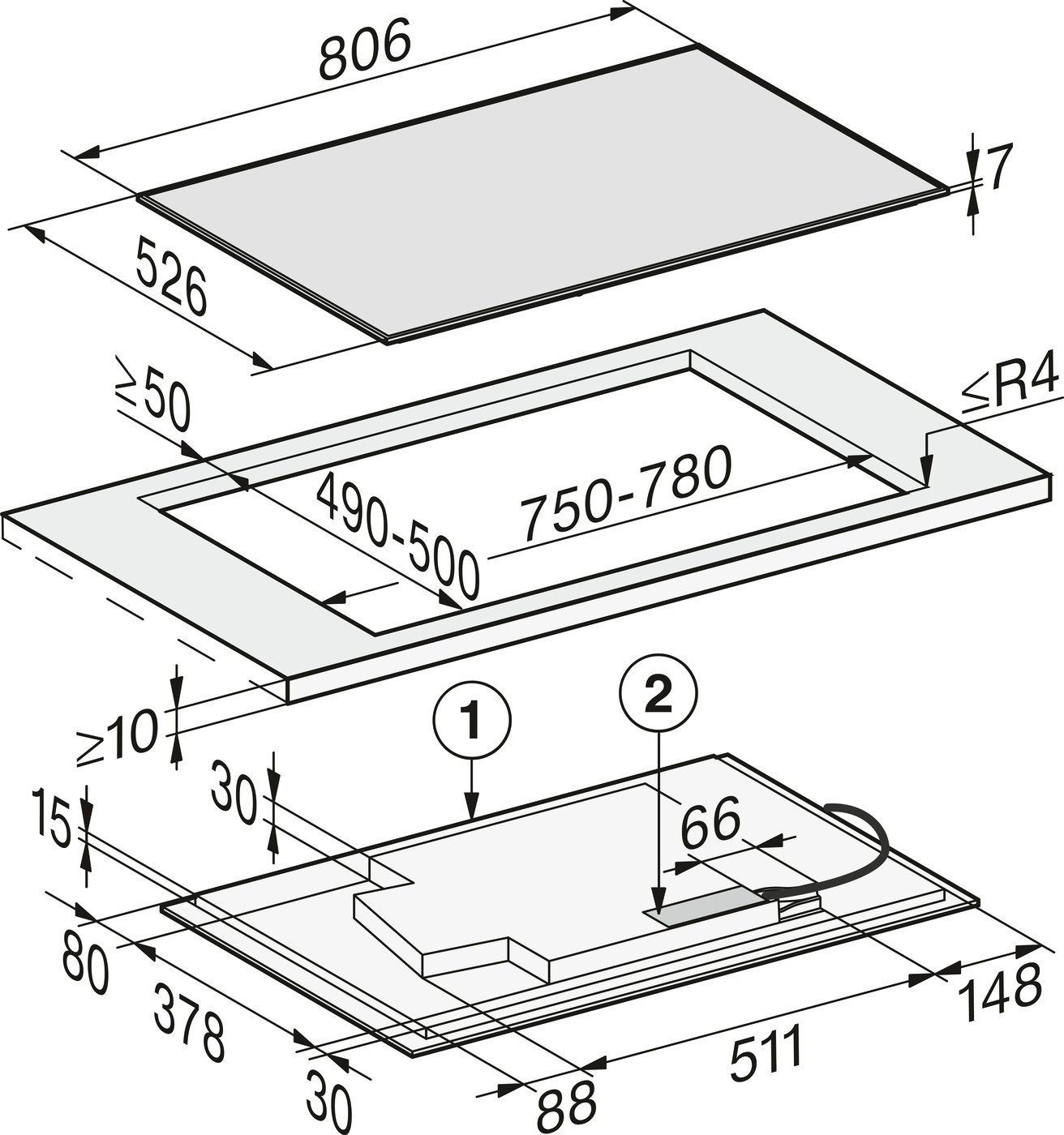 Варильна поверхня KM 7679 FR