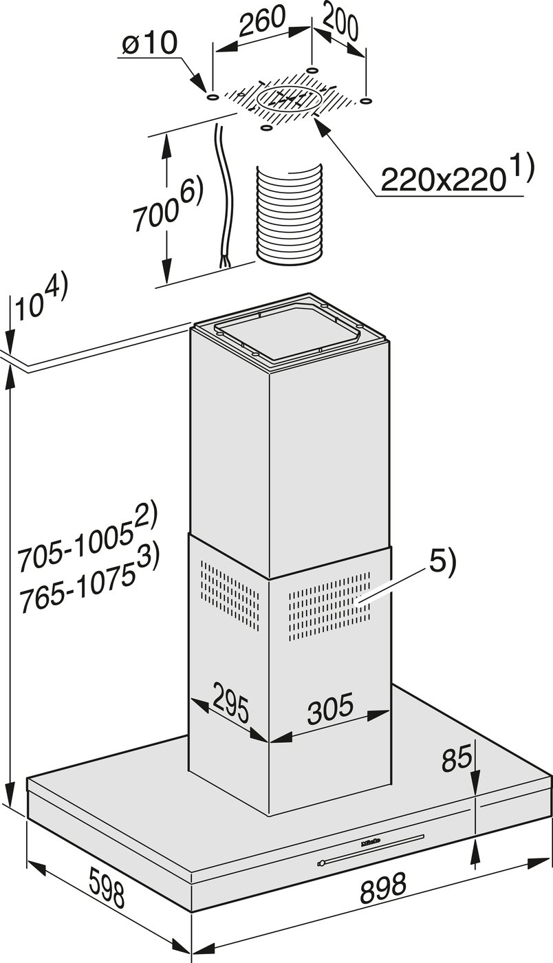 Витяжка DA 6698 D BRWS