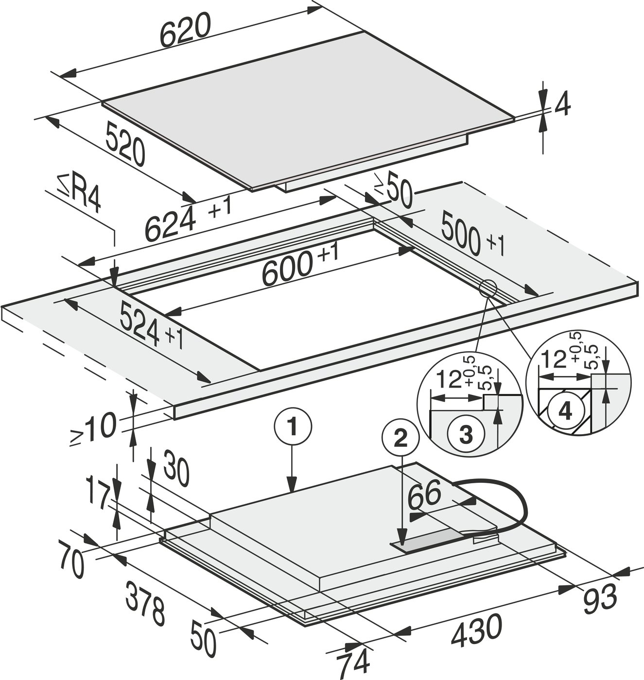 Варильна поверхня KM 7564 FL